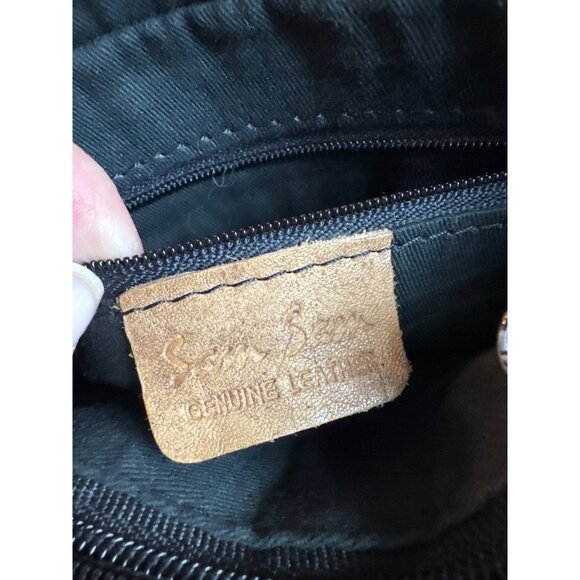 Sam Sam Vintage Hand Painted Crossbody AND Matching Wallet - Picture 6 of 15